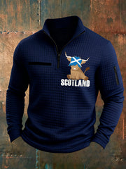 Men's Scotland Highland Cow Print Casual Top