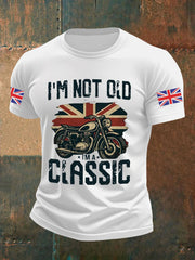 Men's Vintage I'm Not Old I' A Classic England Flag Printed T-shirt-1