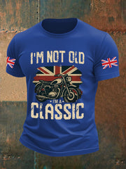 Men's Vintage I'm Not Old I' A Classic England Flag Printed T-shirt-5