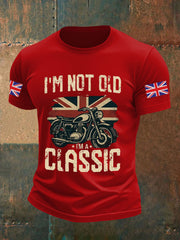 Men's Vintage I'm Not Old I' A Classic England Flag Printed T-shirt-6