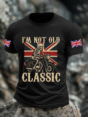 Men's Vintage I'm Not Old I' A Classic England Flag Printed T-shirt