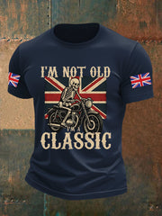 Men's Vintage I'm Not Old I' A Classic England Flag Printed T-shirt-2