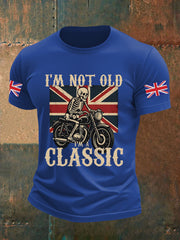Men's Vintage I'm Not Old I' A Classic England Flag Printed T-shirt-5