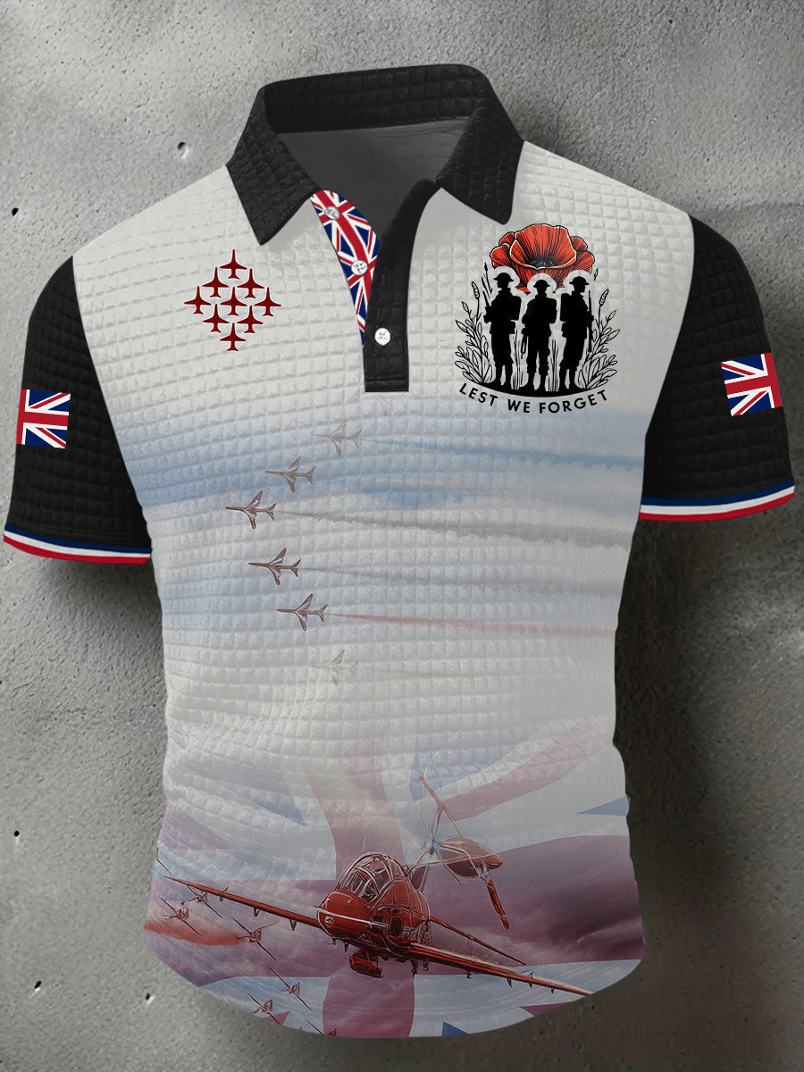 Men's Remembrance Day Lest We Forget Short Sleeve Shirt