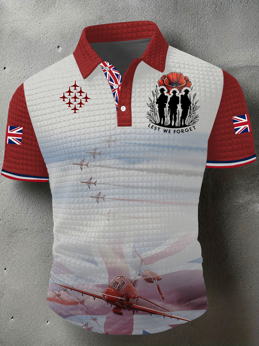Men's Remembrance Day Lest We Forget Short Sleeve Shirt-1