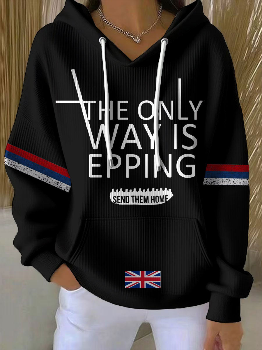 Women's The Only Ways Is Epping Printed Hoodie-1