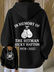 Women's Hitman Rip Printed Hoodie-2