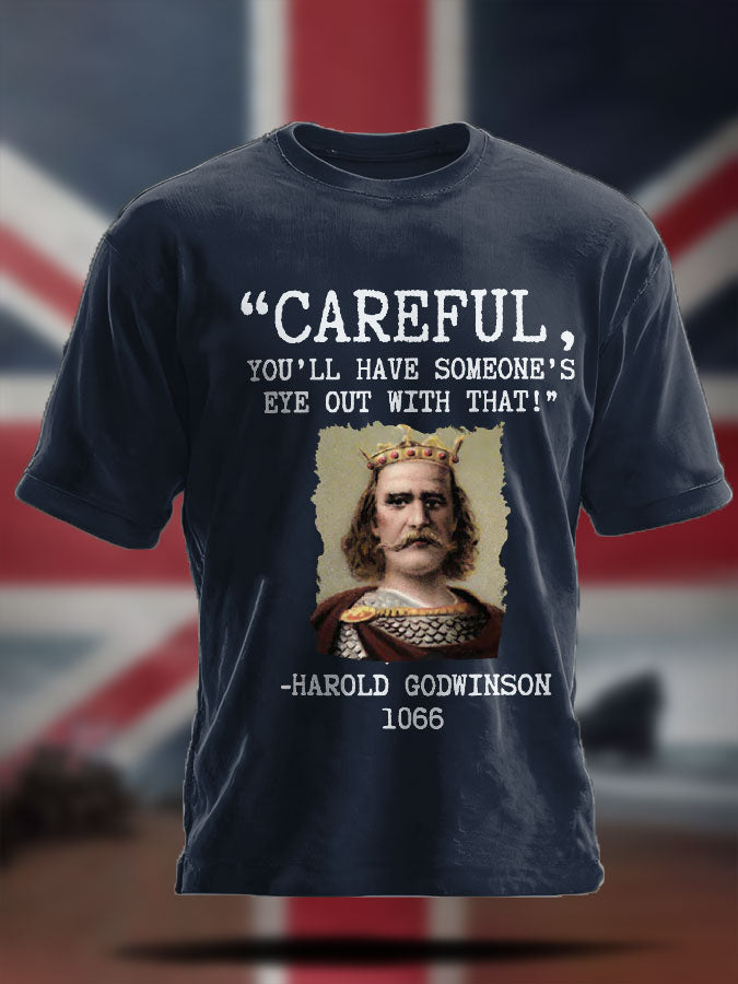 Men's UK History Lover Printed T-shirt-4