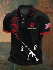 Men's British Remembrance Day polo shirt-1