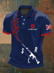 Men's British Remembrance Day polo shirt-3
