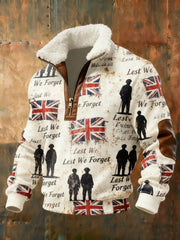 Men's Remembrance Day Lest We Forget Printed Sweatshirt