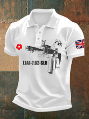 Men's British Remembrance Day polo shirt