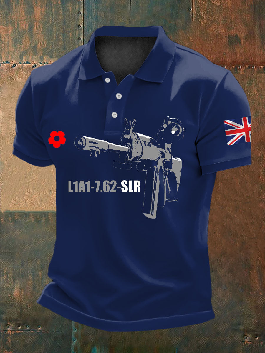 Men's British Remembrance Day polo shirt-3