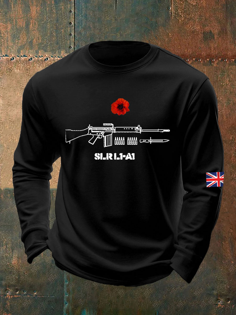 Men's British Remembrance Day Crew Neck Sweatshirt-1
