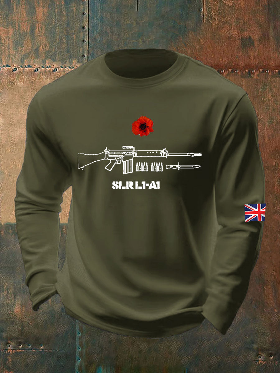Men's British Remembrance Day Crew Neck Sweatshirt-3