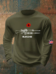Men's British Remembrance Day Crew Neck Sweatshirt-3