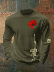 Men's British Remembrance Day Crew Neck Sweatshirt-3
