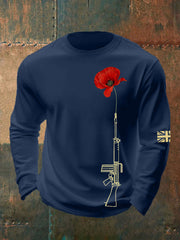 Men's British Remembrance Day Crew Neck Sweatshirt-2