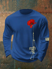 Men's British Remembrance Day Crew Neck Sweatshirt-4