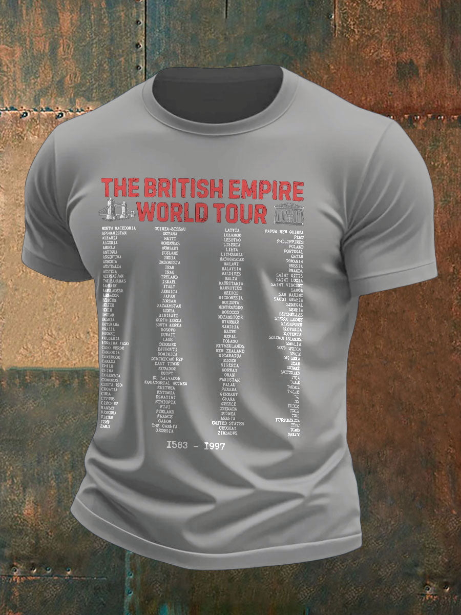 Men's UK History Lover Printed T-shirt-1