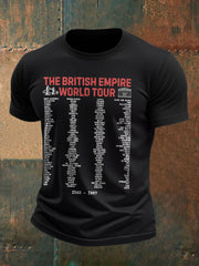 Men's UK History Lover Printed T-shirt