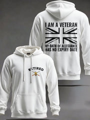 Men's UK Retired Veteran Printed Hoodie-2