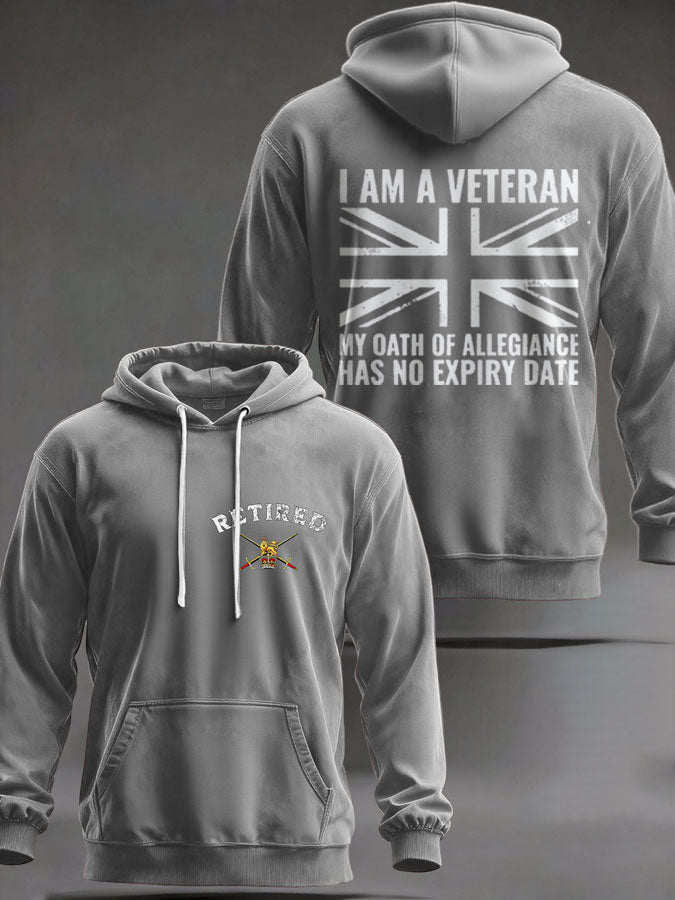 Men's UK Retired Veteran Printed Hoodie-3