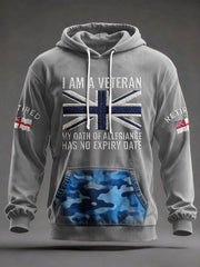 Men's UK Retired Veteran Printed Hoodie-2