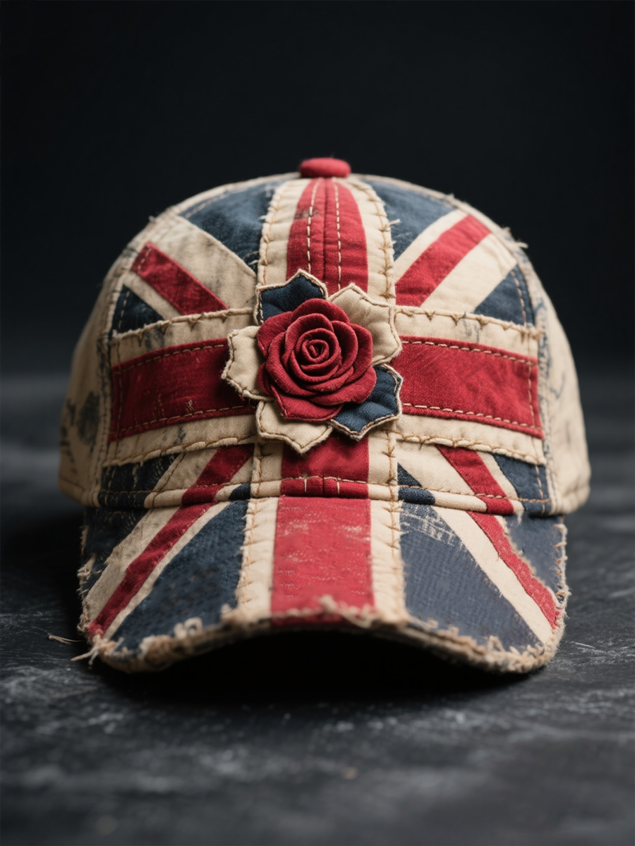 Unisex British Rose Printed  Hat