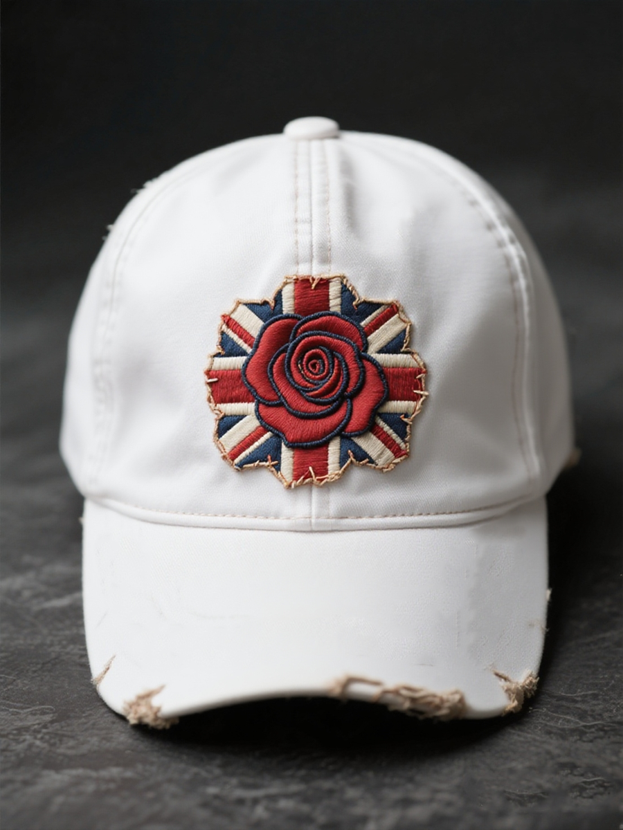 Unisex  British Rose Printed Hat-2