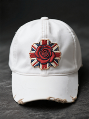 Unisex  British Rose Printed Hat-2