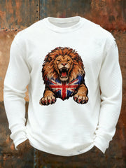 Men's Vintage British Lion Waffle Top-1