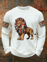 Men's Vintage British Lion Waffle Top-1