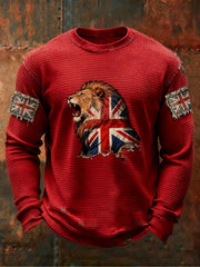 Men's Vintage British Lion Waffle Top