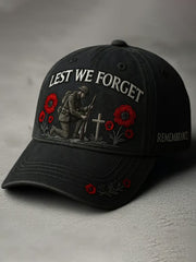 Remembrance Day Lest We Forget Cap-1