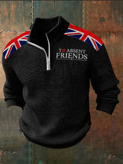 Men's Remembrance Day To Absent Friends Zipper Sweater-1