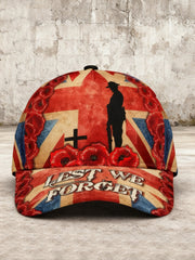 Unisex Remembrance Day Lest We Forget Hat