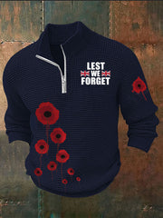 Men's Remembrance Day Lest We Forget Imitation Sweater-2