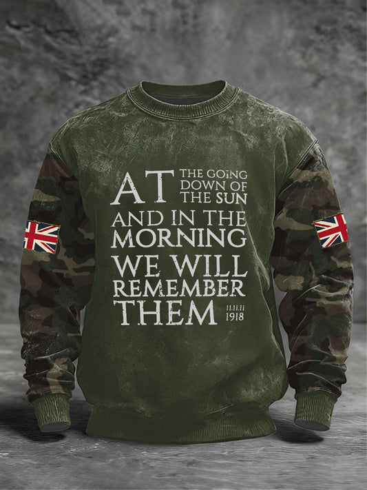 Men's We Remembrance Them Crew Neck Sweatshirt