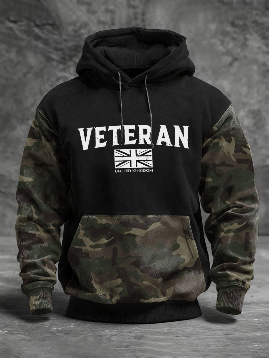 Men's Uk Veteran Standard Fit Hoodie-1