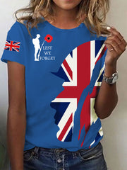 Women's Remembrance Day Lest We Forget Short-sleeved T-shirt-3
