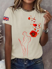 Women's Remembrance Day Lest We Forget Short Sleeve T-Shirt-2