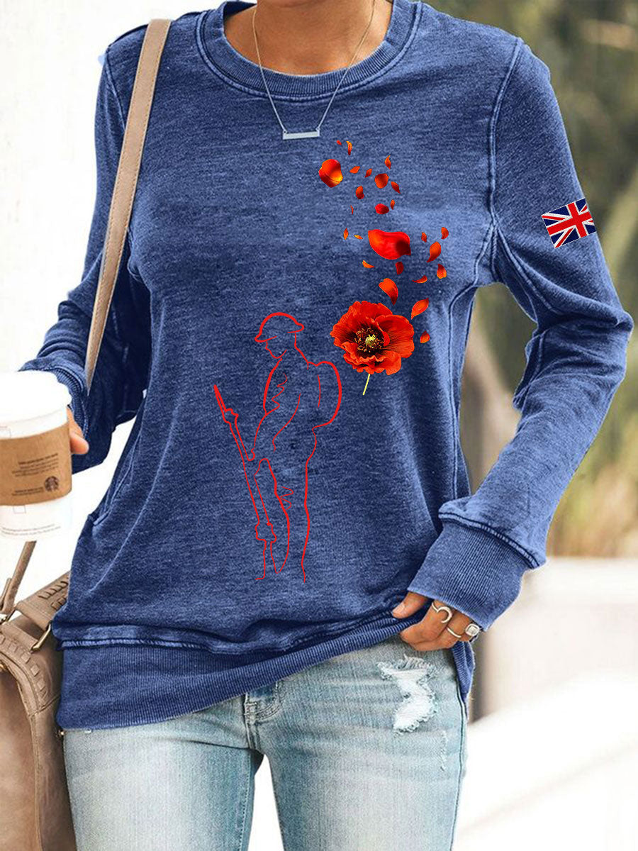 Women's Remembrance Day Lest We Forget Sweatshirt-1