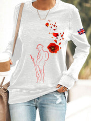 Women's Remembrance Day Lest We Forget Sweatshirt-4