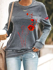 Women's Remembrance Day Lest We Forget Sweatshirt-3