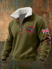Men's Royal Air Force aircraft baggy zip-up hoodie-2