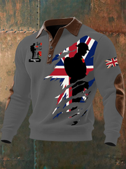 Men's Remembrance Day Lest We Forget Buttoned Top-1