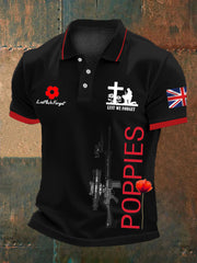 Men's British Remembrance Day polo shirt-1