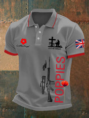 Men's British Remembrance Day polo shirt-2