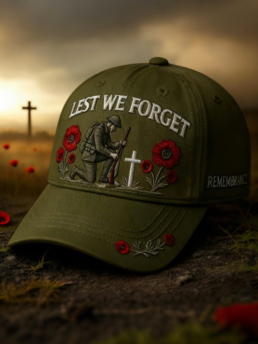Remembrance Day Lest We Forget Cap-3